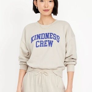 Women’s Plus size Sweatshirt with Blue Lettering